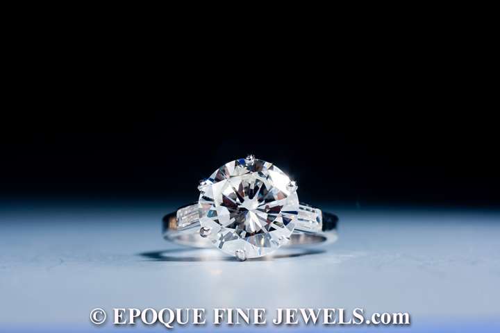 A very fine diamond ‘solitair’ ring